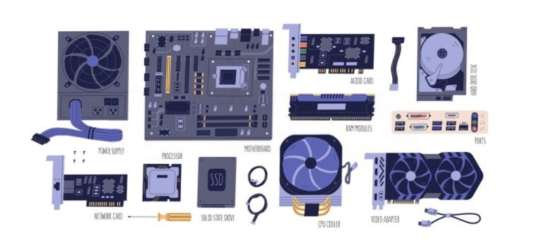 parts on motherboards